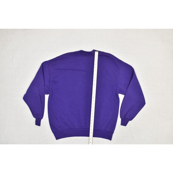Vintage Jerzees Utah Sweatshirt Regular Size XL Purple Crewneck 90s - Picture 6 of 8